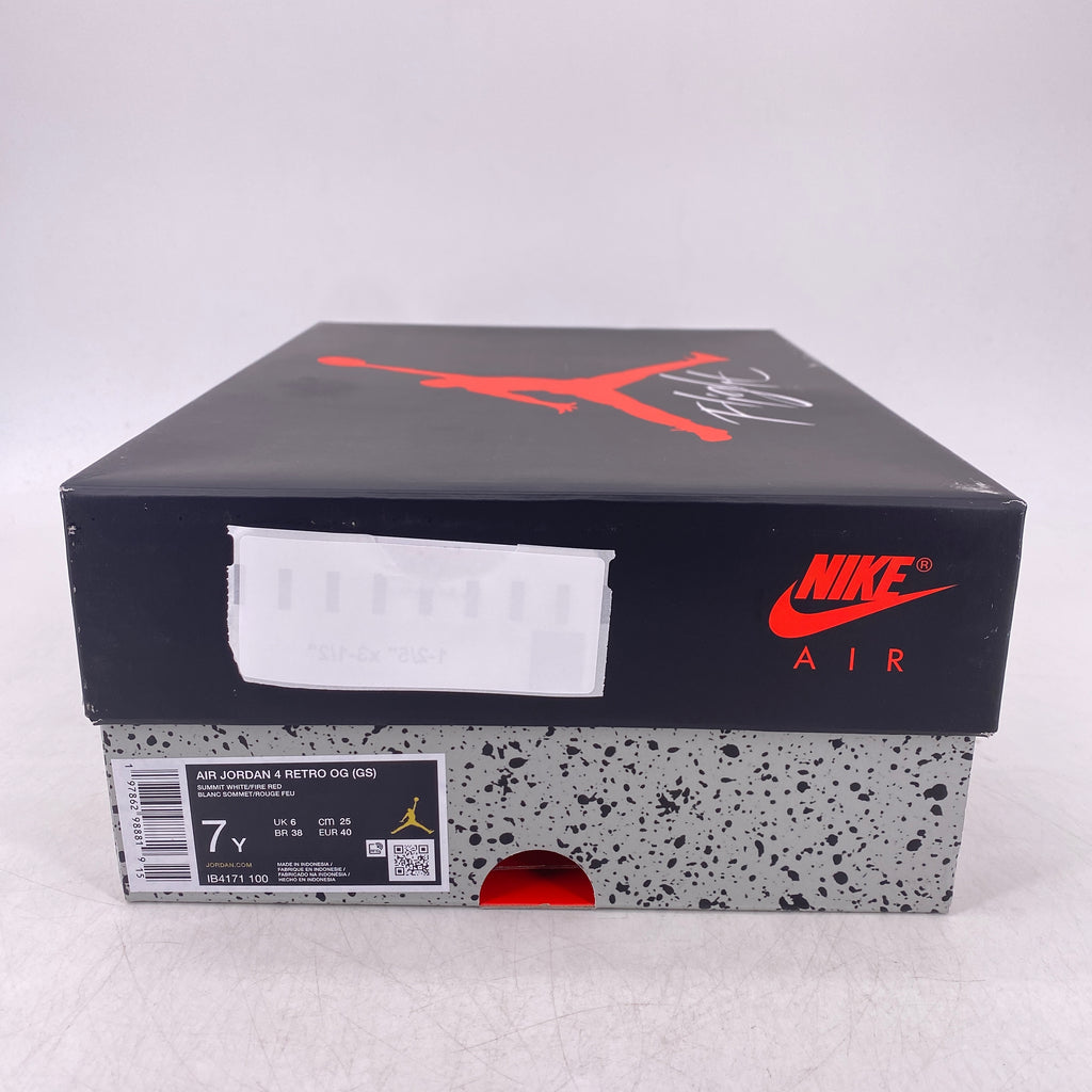 Air Jordan (GS) 4 Retro "White Cement" 2025 New Size 7Y