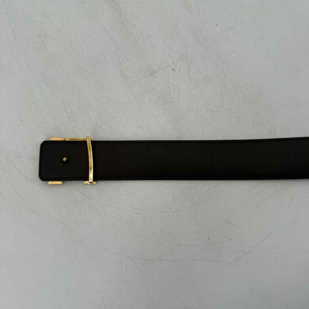 Louis Vuitton Belt "GOLD BUCKLE" Used Brown Size 38
