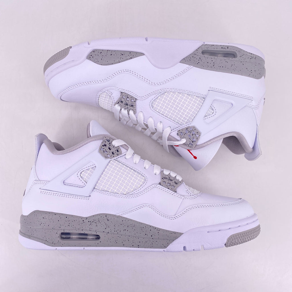 Air Jordan 4 Retro "White Oreo" 2021 New Size 9.5