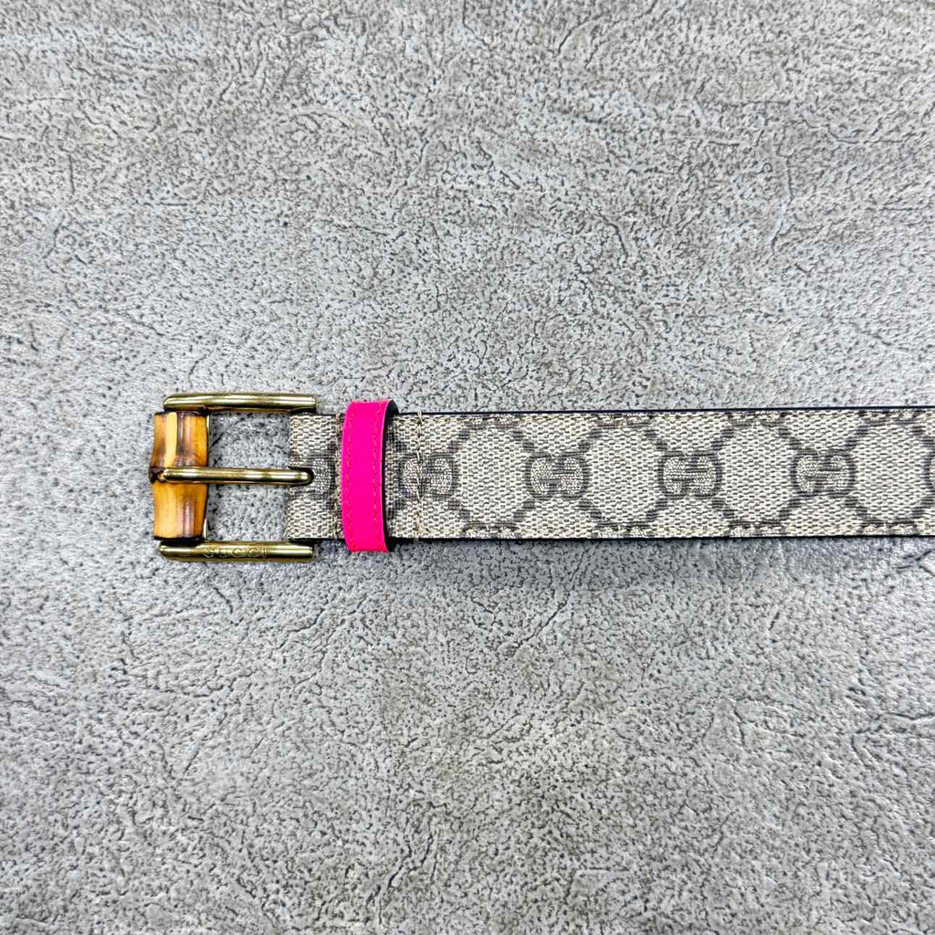Gucci (W) Belt "BAMBOO" New Brown Size 28