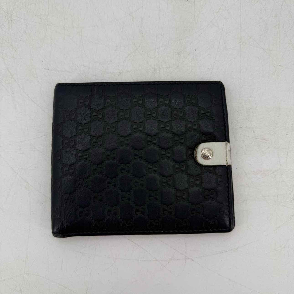 Gucci Wallet "MONOGRAM BLUE" Used Navy