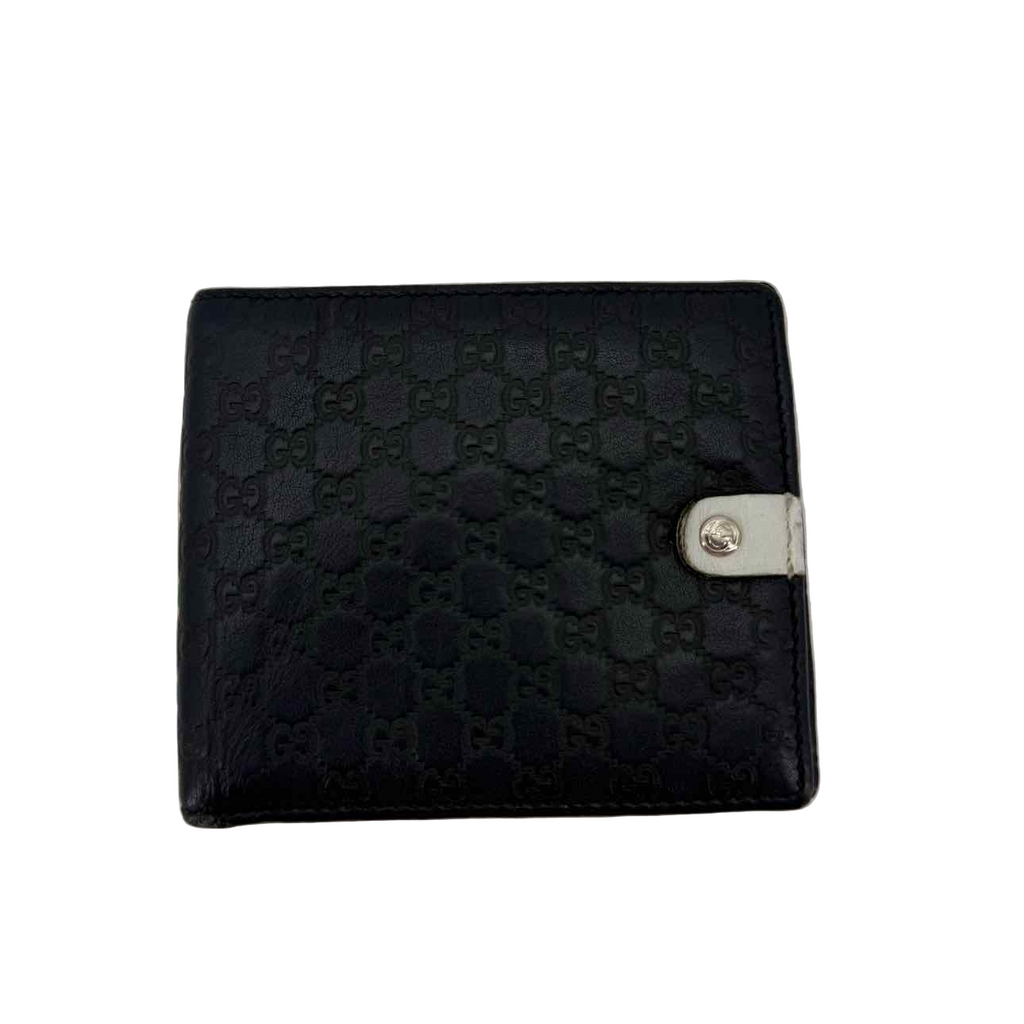 Gucci Wallet "MONOGRAM BLUE" Used Navy