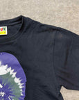 Bape T-Shirt "TIE DYE APE HEAD" Black Used Size M