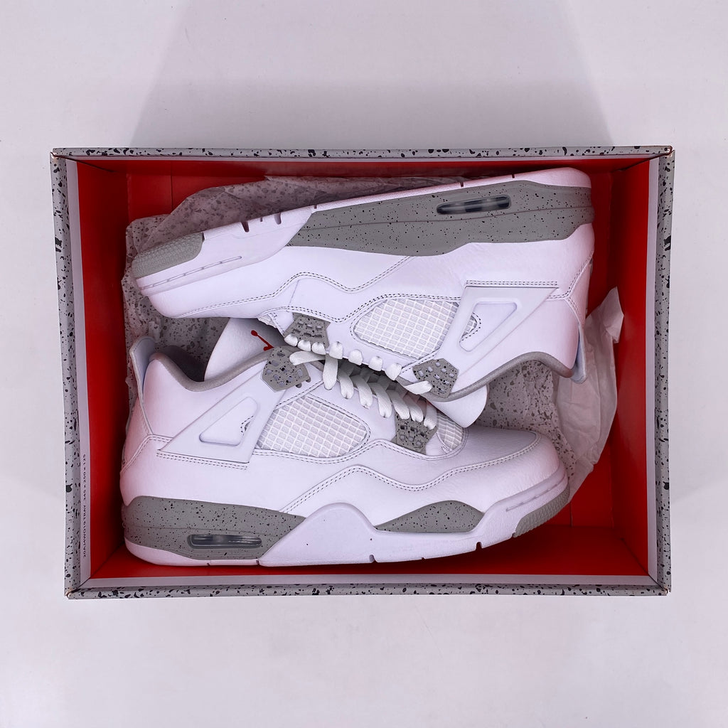 Air Jordan 4 Retro "White Oreo" 2021 New Size 9.5