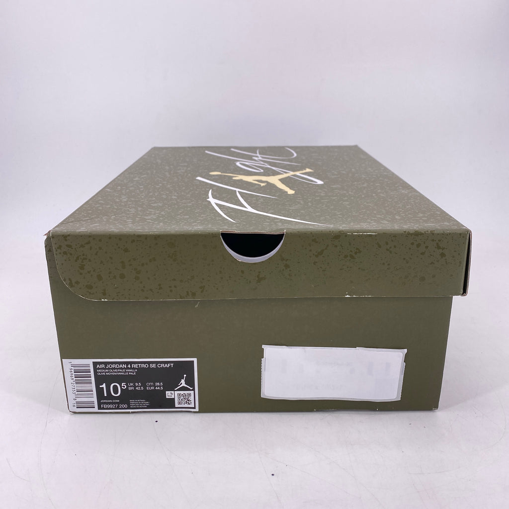 Air Jordan 4 Retro "Medium Olive" 2023 New Size 10.5