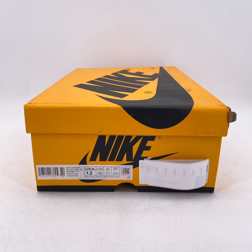 Air Jordan 1 Retro High OG "Taxi" 2022 New Size 12