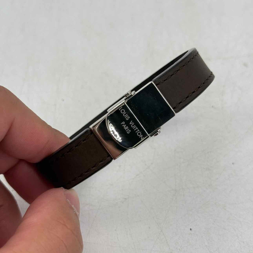 Louis Vuitton Bracelet "LEATHER" Used Brown Size OS