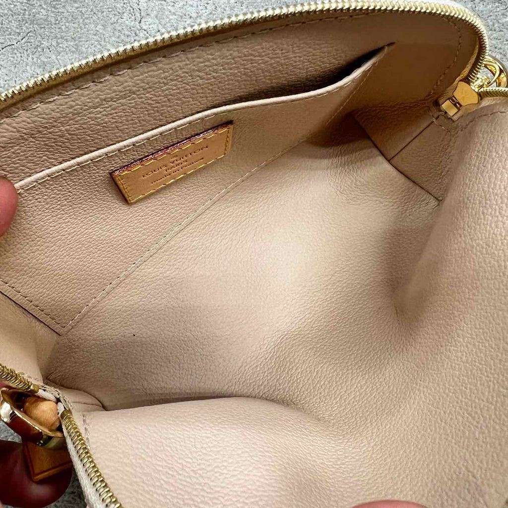 Louis Vuitton Pouch "AZURE" Used White