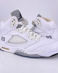 Air Jordan 5 Retro "Metallic White" 2015 Used Size 11
