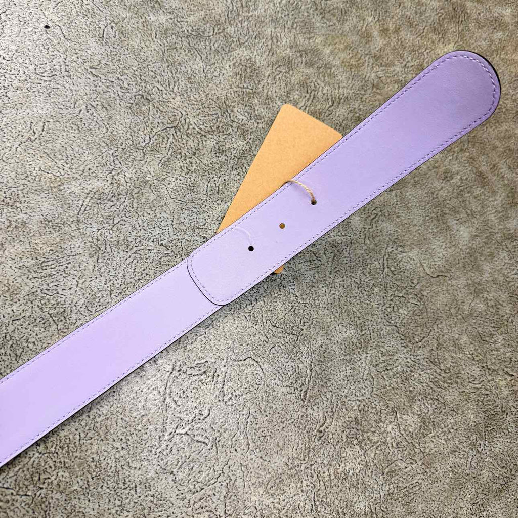 Gucci (W) Belt "GG GOLD BUCKLE" New Purple Size 34