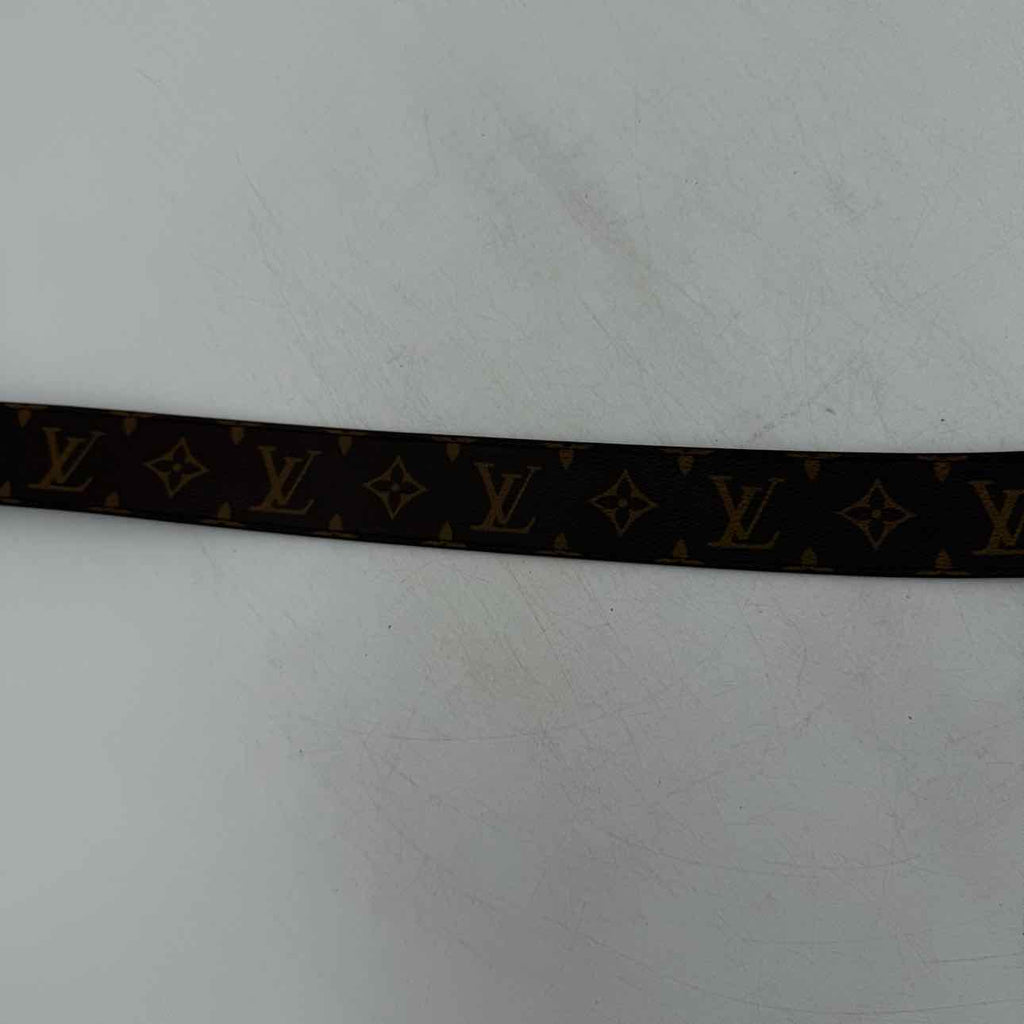 Louis Vuitton Belt "GOLD BUCKLE" Used Brown Size 38