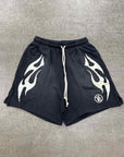 Hellstar Shorts "FLAME" Black White New Size XL
