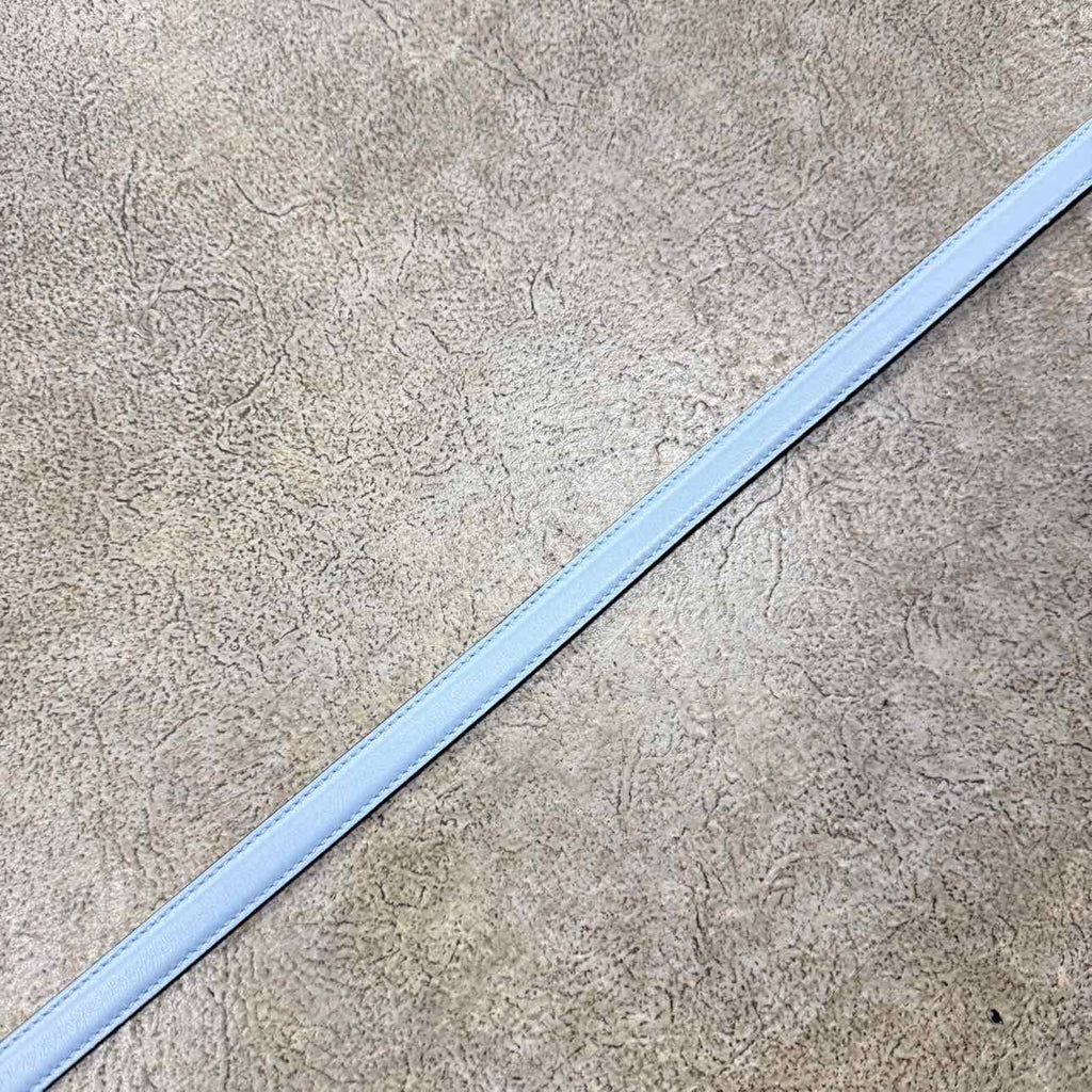 Gucci (W) Belt "RECTANGLE GG BUCKLE" New Blue Size 34