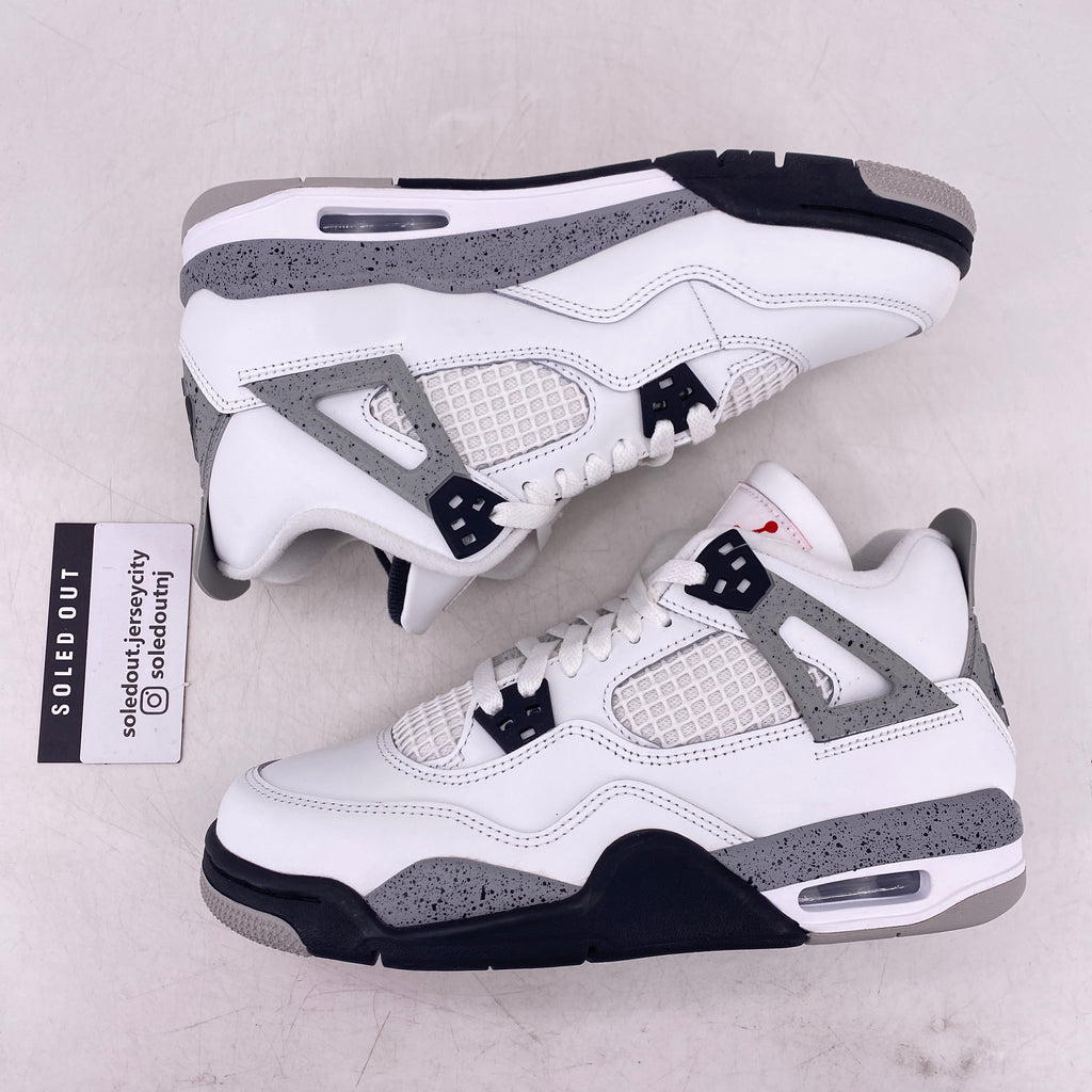 Air Jordan (GS) 4 Retro "White Cement" 2025 New Size 7Y