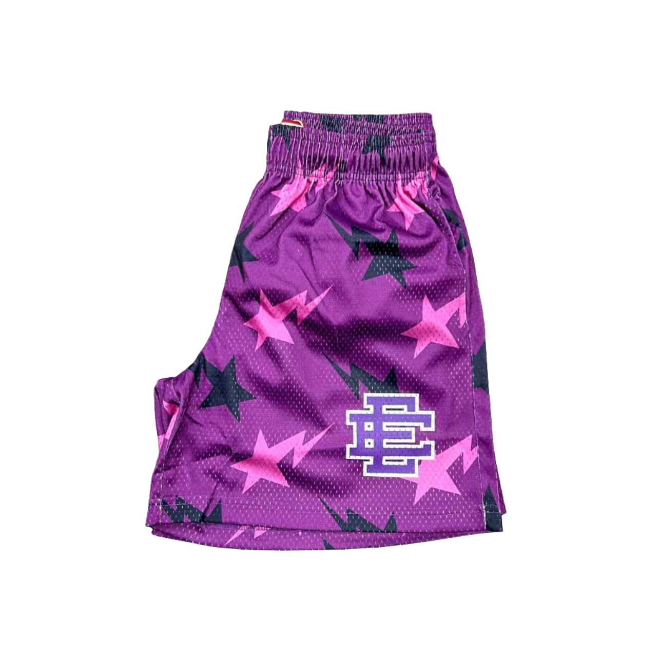 Eric Emanuel Mesh Shorts EE BAPE Purple New Size M SOLED OUT JERSEY CITY