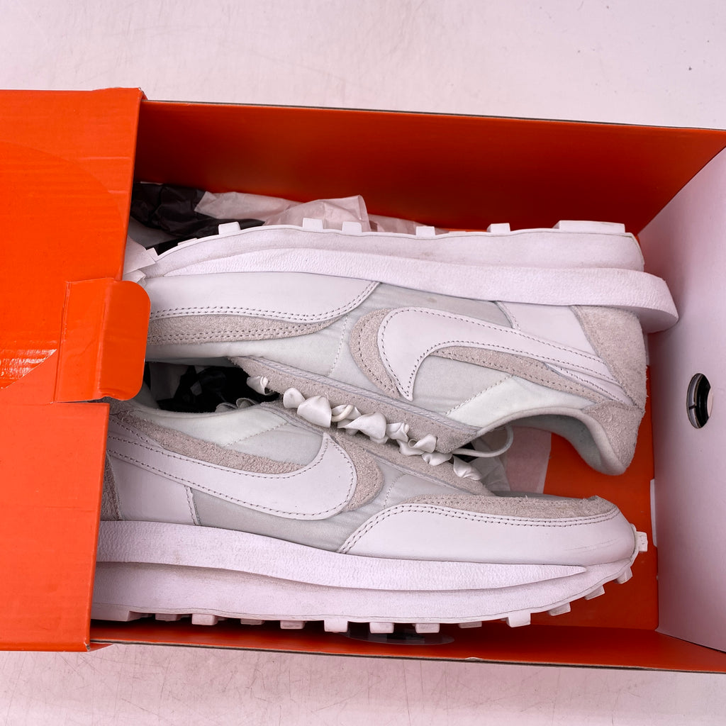 Nike LD WAFFLE / Sacai "White Nylon" 2020 Used Size 8.5