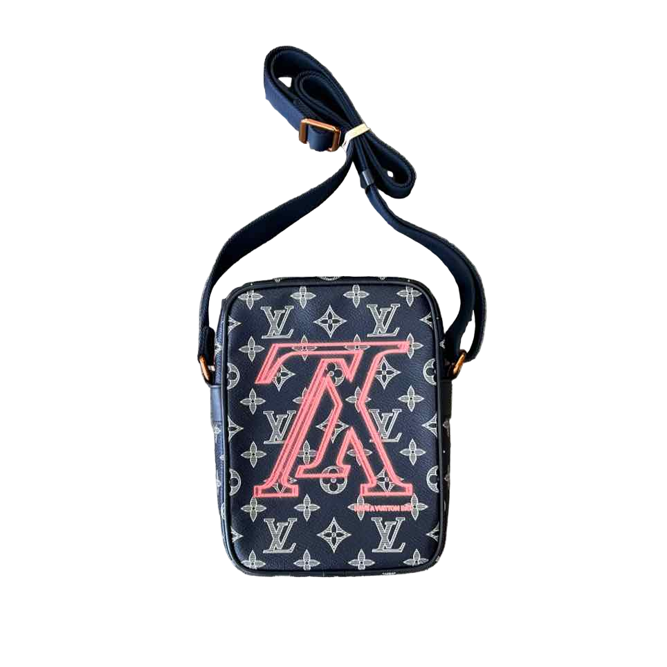 Louis Vuitton Shoulder Bag "UPSIDE DOWN INK" Used Navy