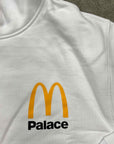 Palace Hoodie "PALACE X MCDONALDS" White New Size M