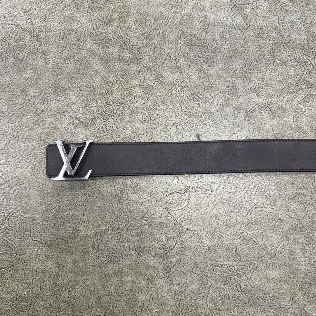 Louis Vuitton Belt "SILVER BUCKLE" Used Black / Brown Size 38