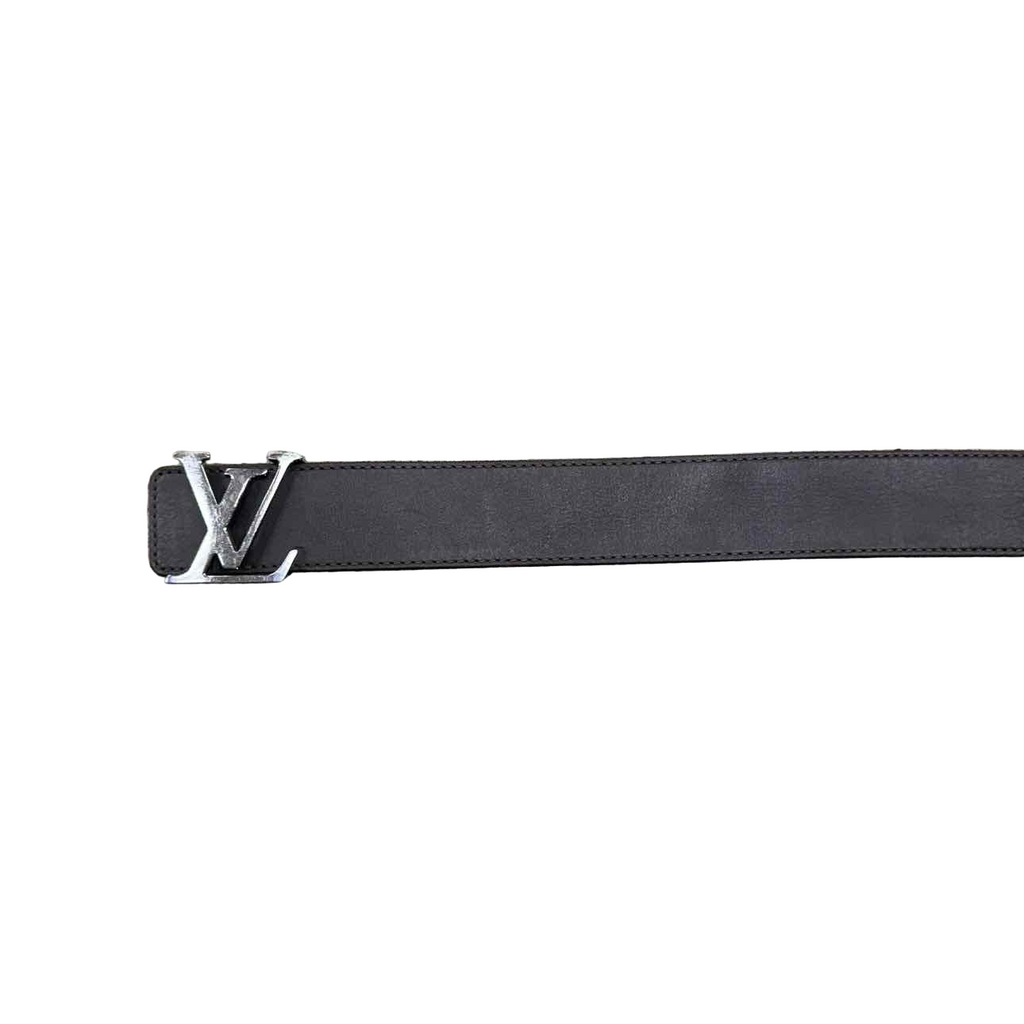 Louis Vuitton Belt "SILVER BUCKLE" Used Black / Brown Size 38