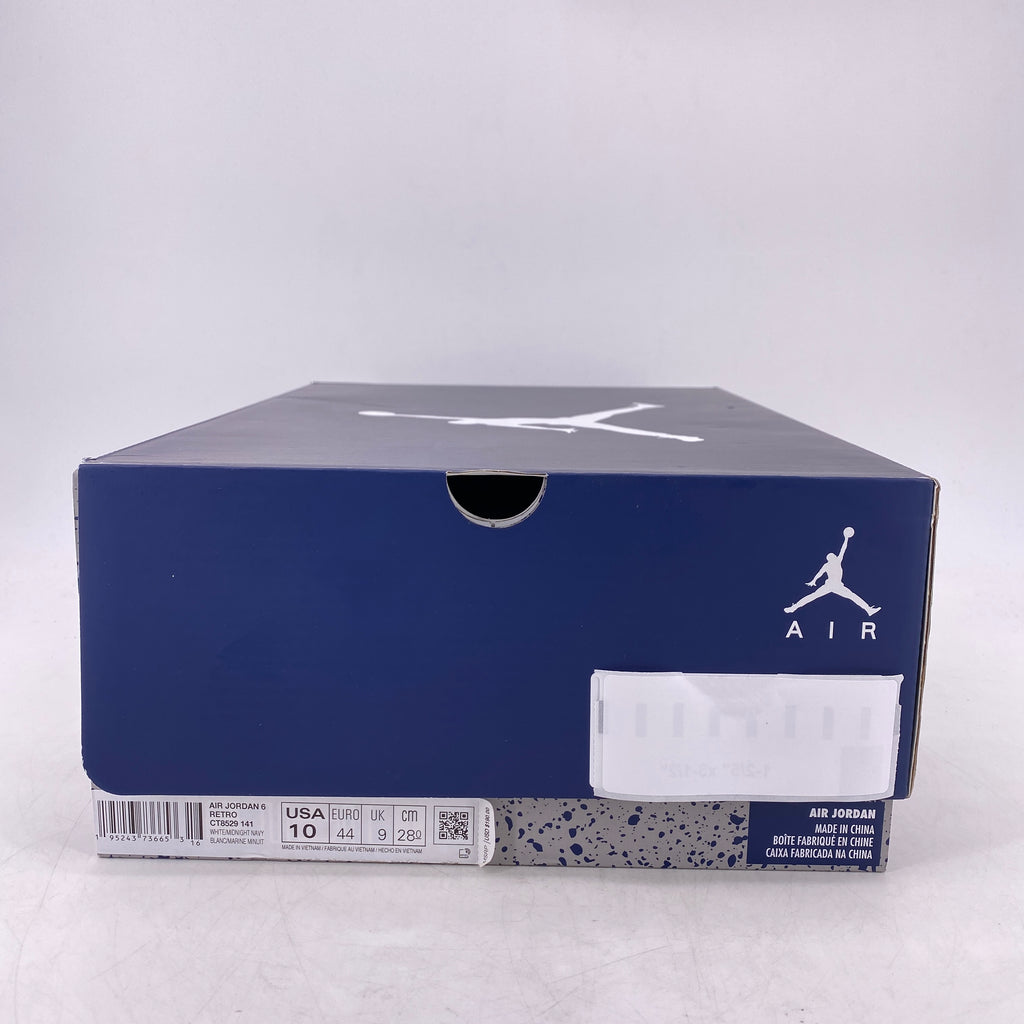Air Jordan 6 Retro "Midnight Navy" 2022 New Size 10
