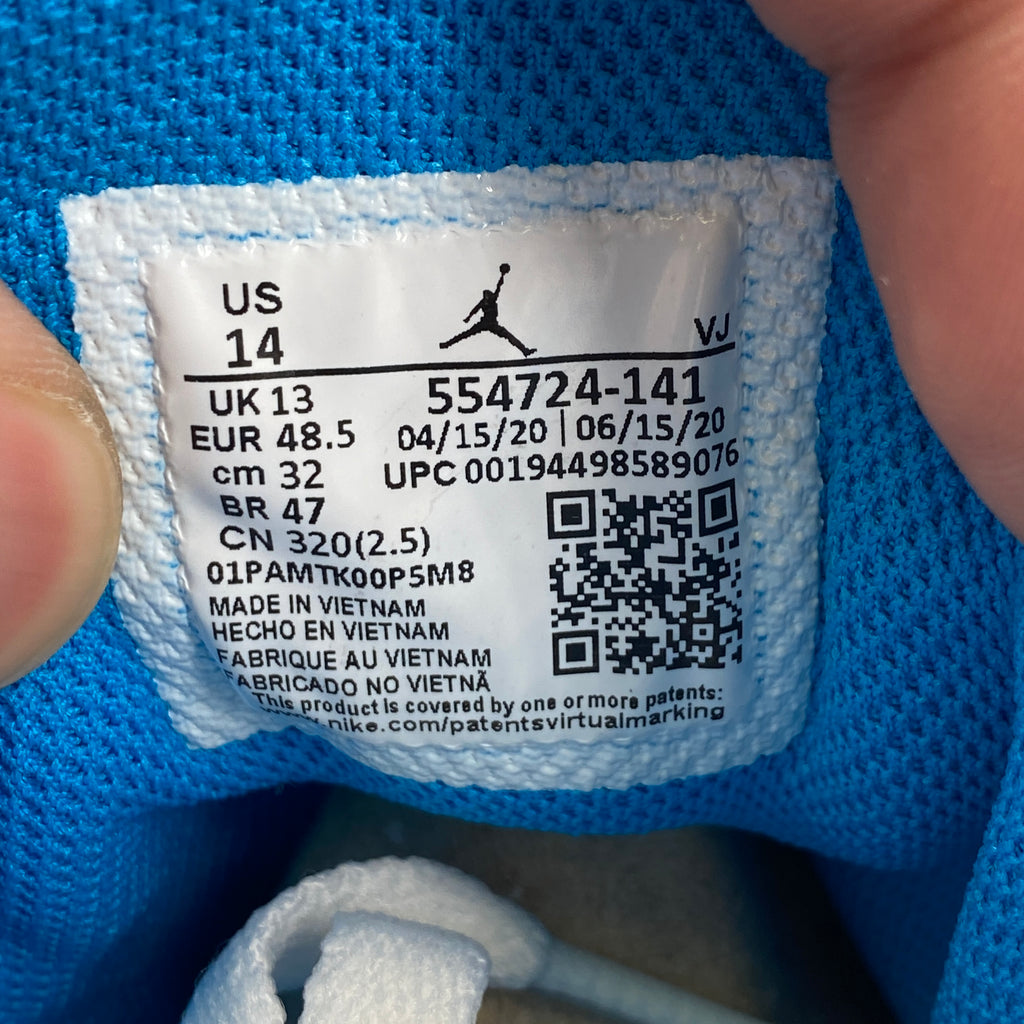 Air Jordan 1 Mid "Laser Blue" 2020 Used Size 14