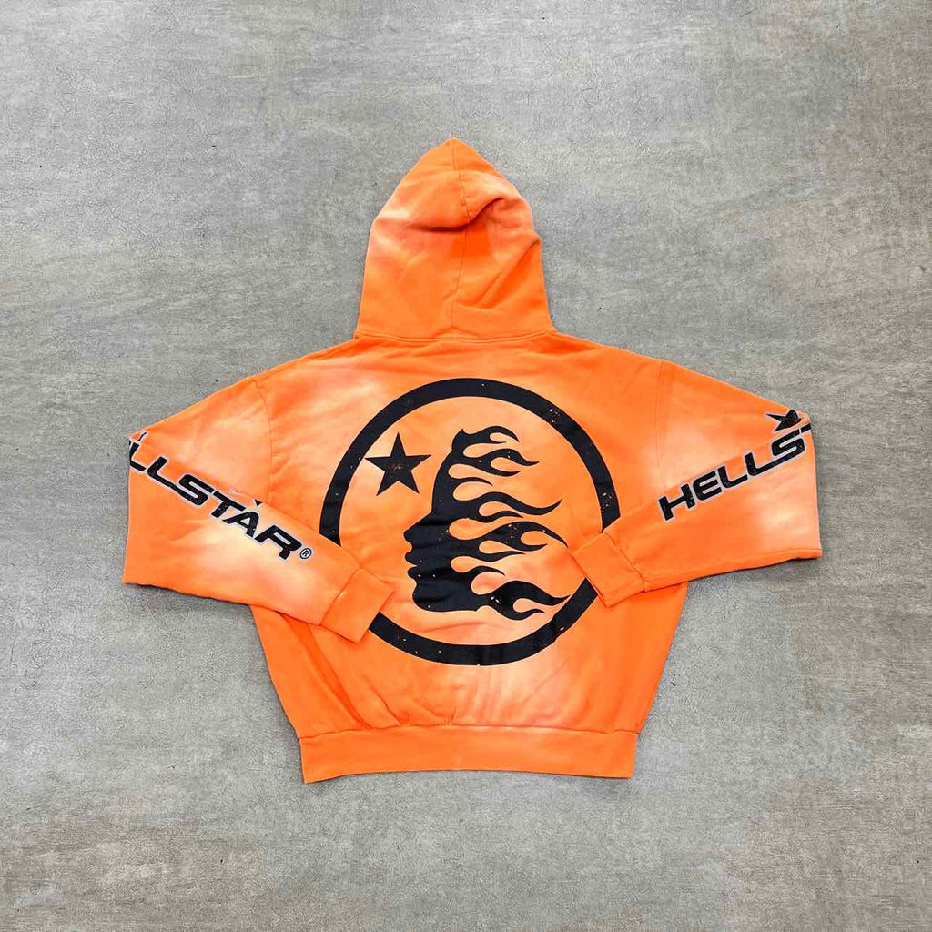 Hellstar Hoodie "FIRE ORANGE" Orange New Size L