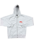 Stussy Zip Up Grey "SKATE TOUGH" Used Size L