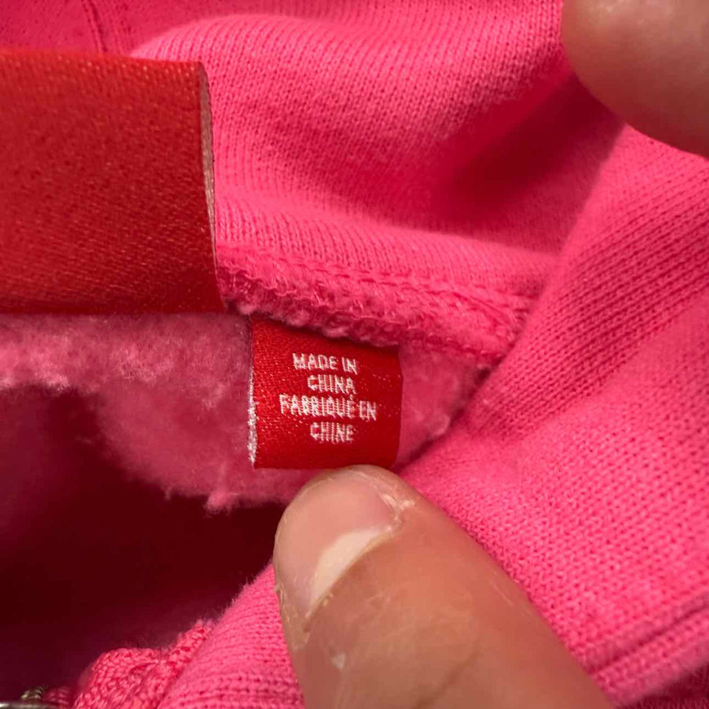 Supreme Zip Up "BIG LOGO" Pink New Size L