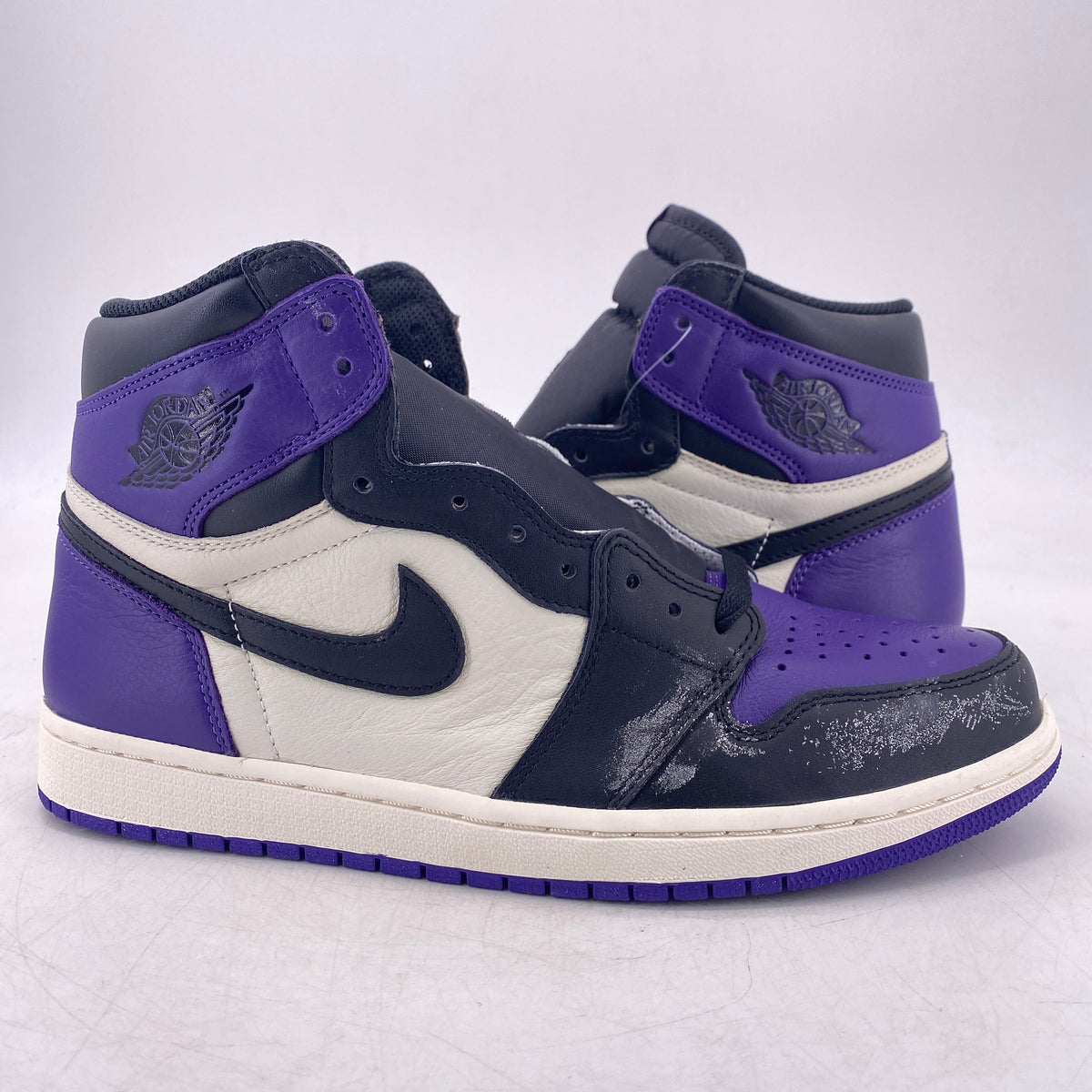 Size 12 - Air Jordan 1 Retro OG High Court Purple 2018 OG Soft Leather Air Jordan 1 Retro High OG Court Purple 2.0 | Mercari main image 4
