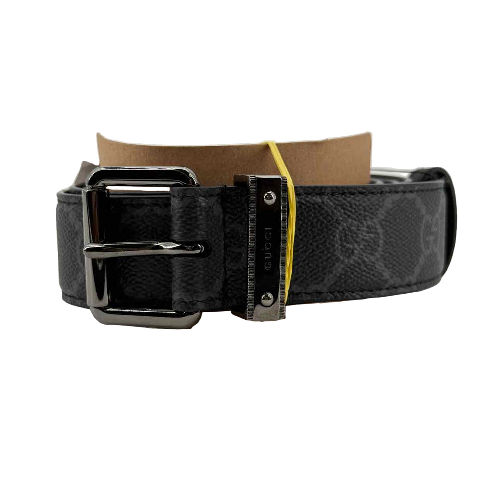 Gucci Belt "GG EMBLEM" New Black Size 95
