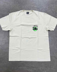 Stussy T-Shirt "SKATEMAN" Beige New Size L