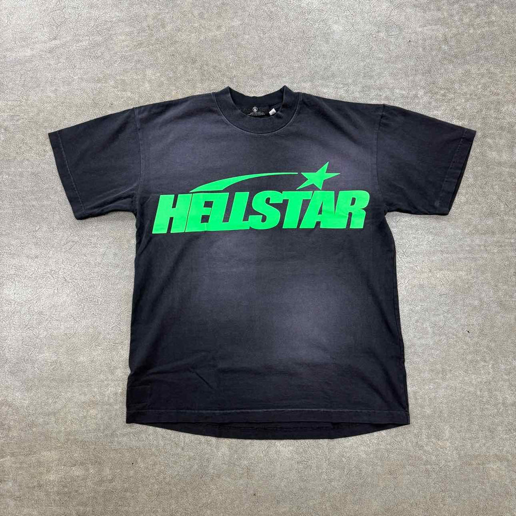 Hellstar T-Shirt "CLASSIC GEL GREEN" Black New Size S