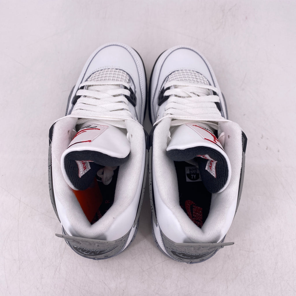 Air Jordan (GS) 4 Retro "White Cement" 2025 New Size 7Y