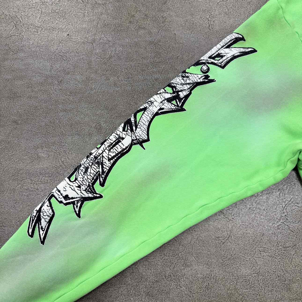 Hellstar Zip Up "GRAFFITI" Green New Size L