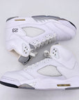 Air Jordan 5 Retro "White Metallic" 2015 Used Size 10