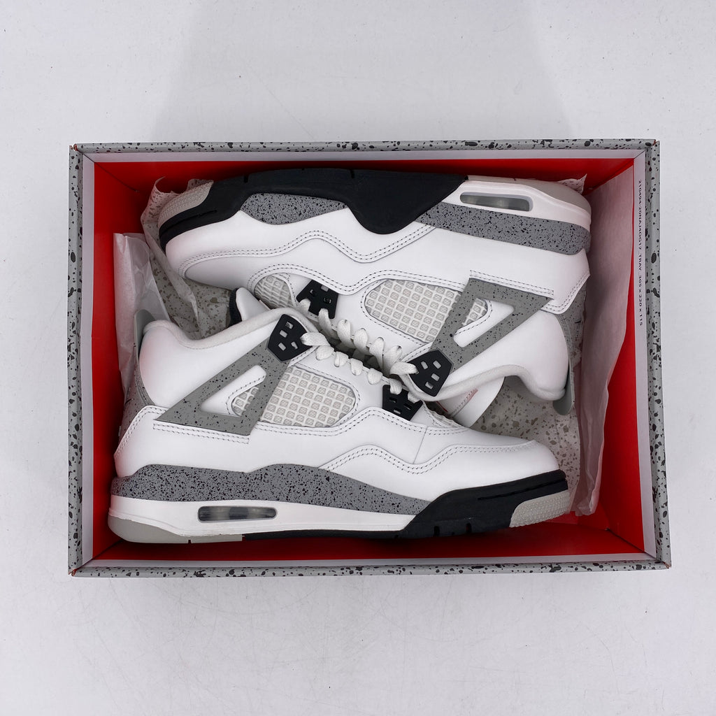 Air Jordan (GS) 4 Retro "White Cement" 2025 New Size 6.5Y