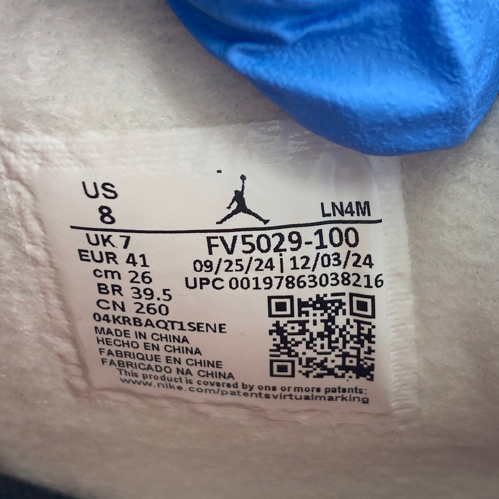 Air Jordan 4 Retro "White Cement" 2025 New Size 8
