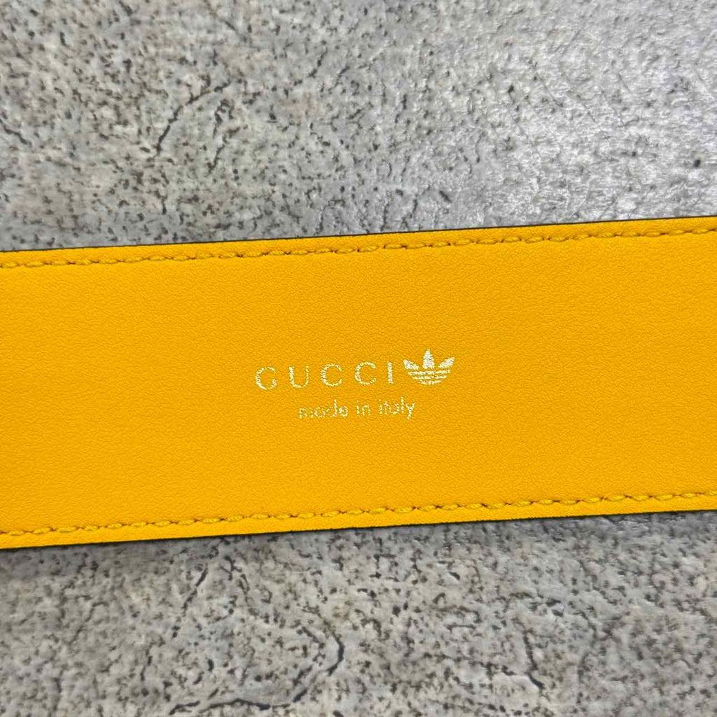Gucci Belt "ADIDAS" New Yellow Size 34 Belts