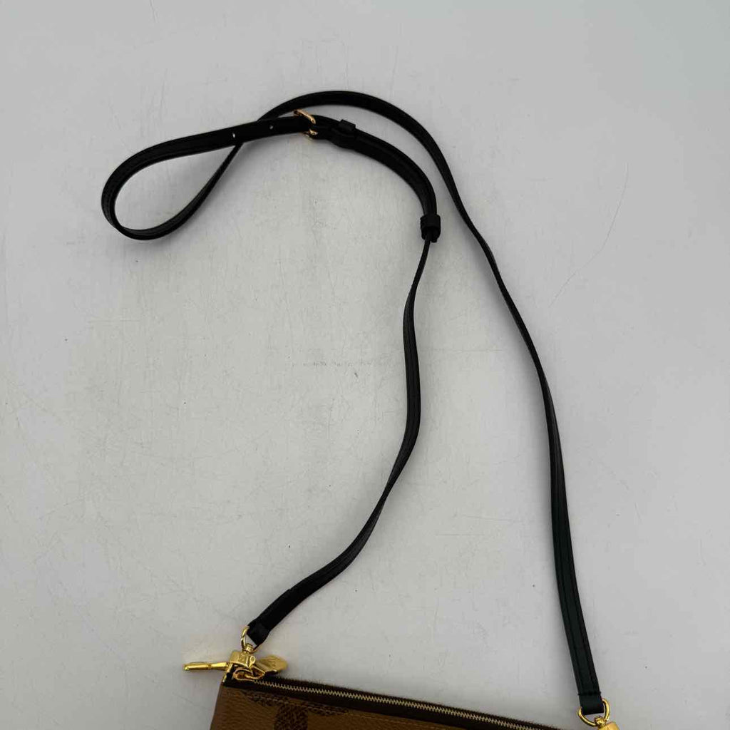 Louis Vuitton Handbag "DOUBLE ZIP POCHETTE" Used Brown