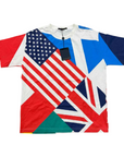 Louis Vuitton T-Shirt "PATCHWORK FLAGS" Multi-Color New Size L
