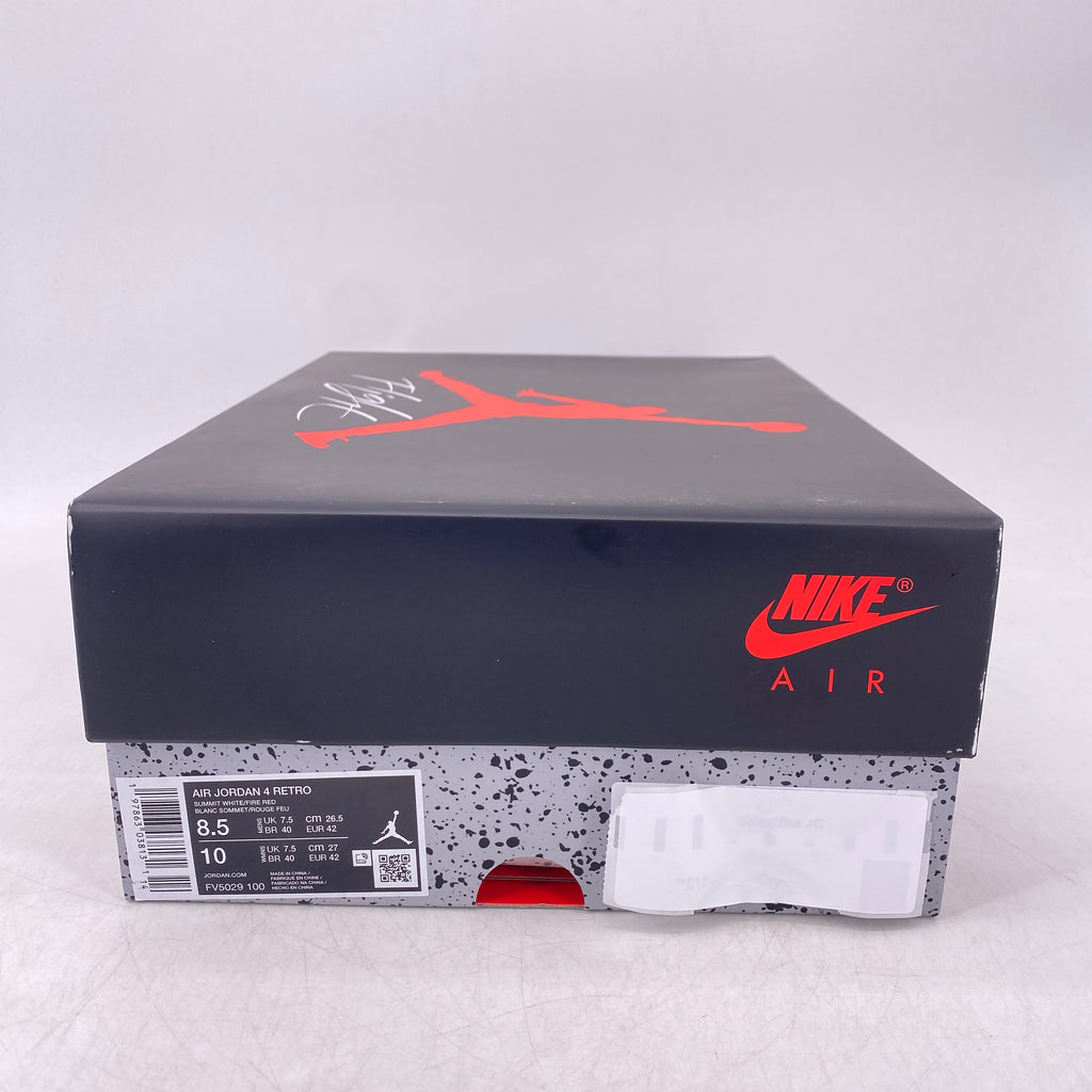 Air Jordan 4 Retro "White Cement" 2025 New Size 8.5