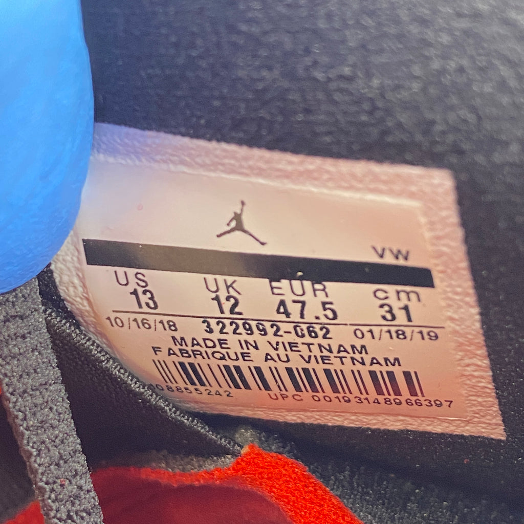 Air Jordan 6 Rings "Bred" 2019 New Size 13