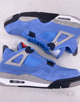 Air Jordan 4 Retro "University Blue Black" 2021 New Size 10