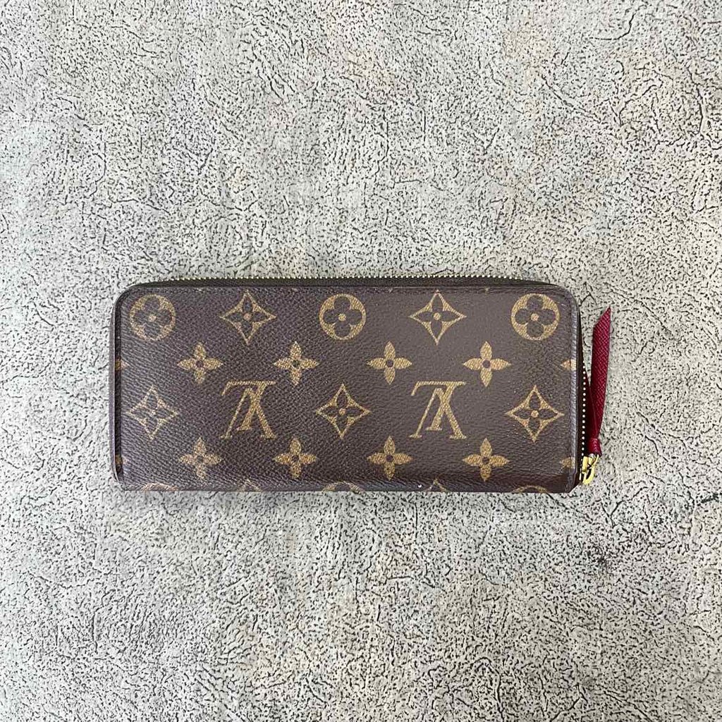 Louis Vuitton Wallet "CLEMENCE" Used Brown