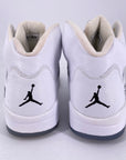 Air Jordan 5 Retro "Metallic White" 2015 Used Size 11