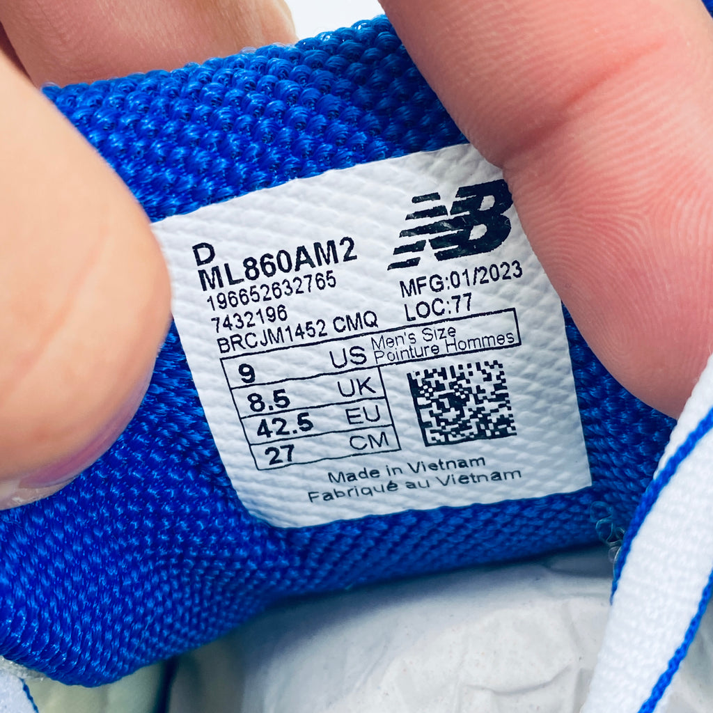 New Balance 860v2 "Ald Blue" 2023 New Size 9
