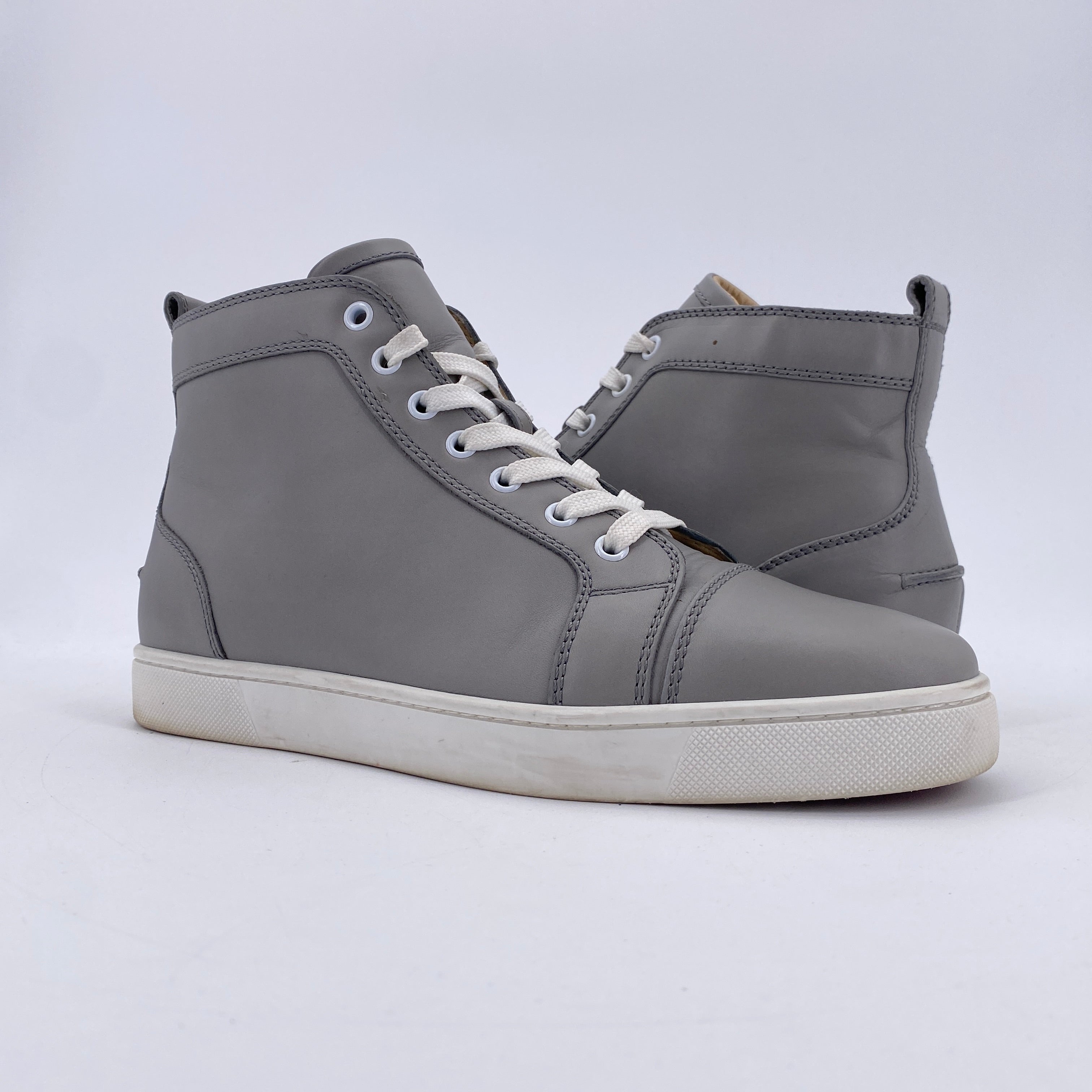Christian Louboutin High Top &quot;Grey&quot;  Used Size 41