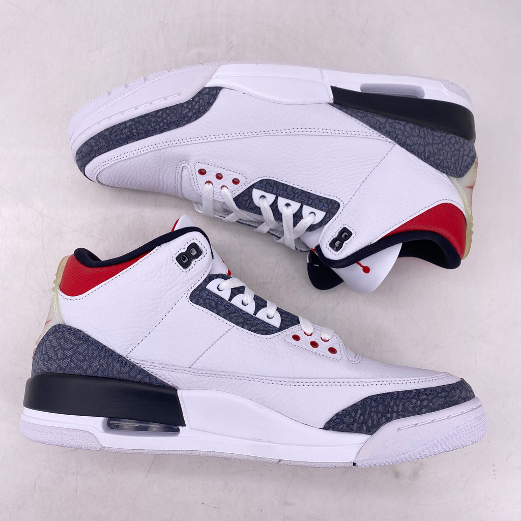 Air Jordan 3 Retro "Fire Red Denim" 2020 New Size 13