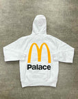Palace Hoodie "PALACE X MCDONALDS" White New Size M